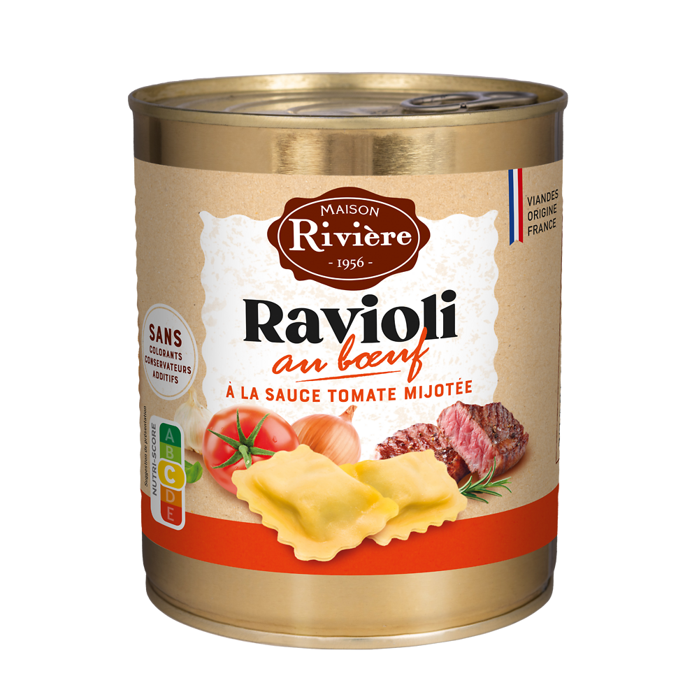 Ravioli boeuf MAISON RIVIERE 800g