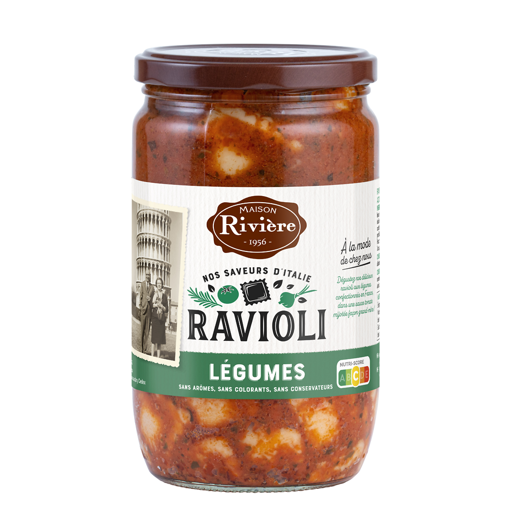 Ravioli légumes RIVIERE - 650g