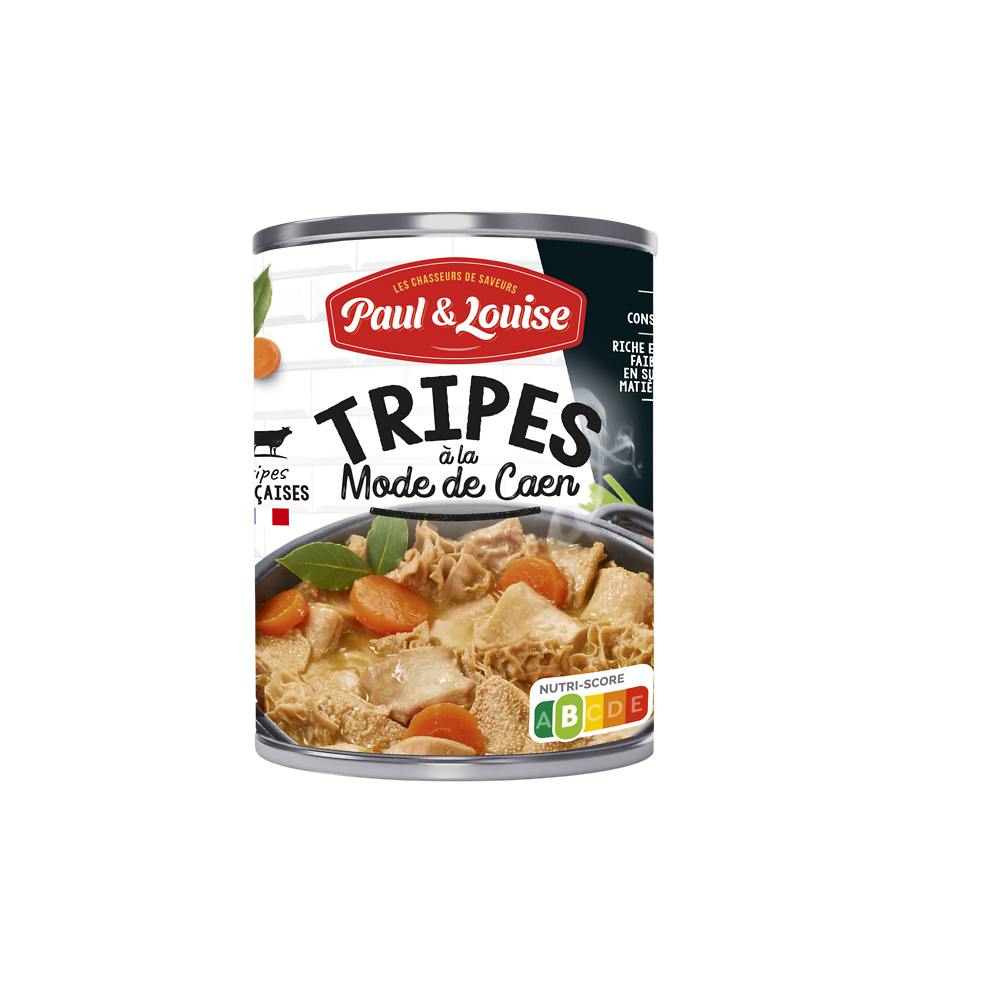 Tripe à la mode de Caen traditionnelle PAUL ET LOUISE, 400g