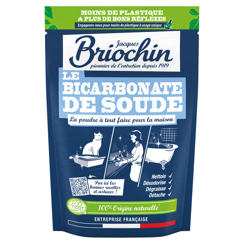 Nettoyant poudre  Le bicarbonate de Soude BRIOCHIN, doypack de 500g