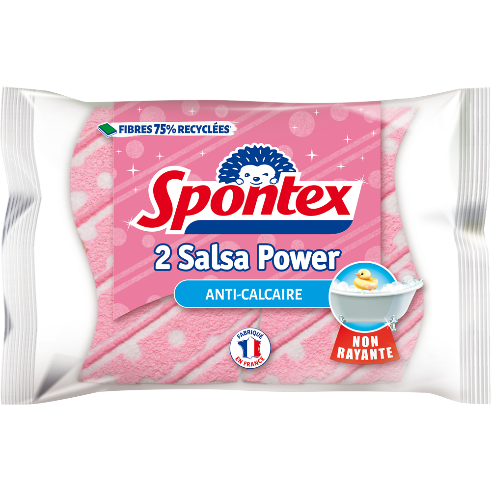 Éponges végétales pour salle de bain Salsa SPONTEX, x2