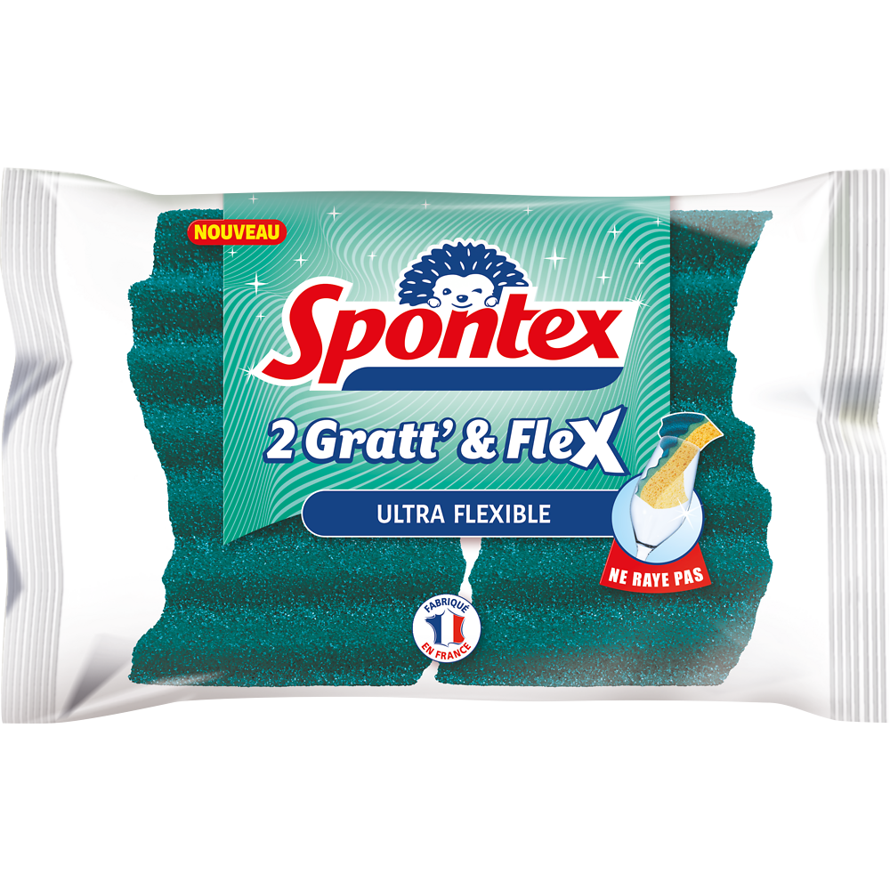 Eponges gratt&flex SPONTEX x2