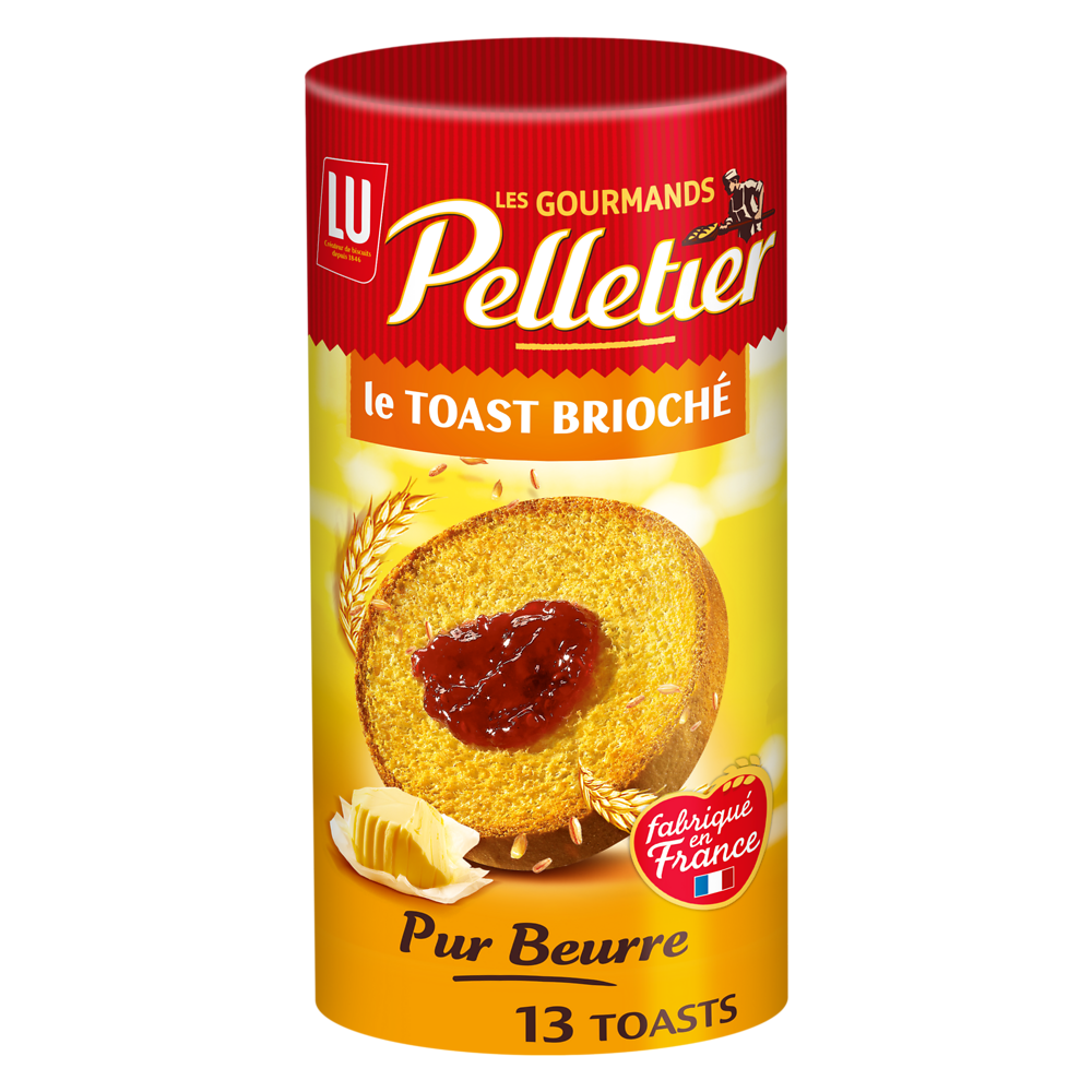 Biscottes toast briochés Pelletier LU - Paquet de 150g