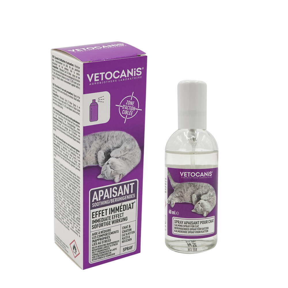 VC spray phéromones calming VETOCANIS, 60ml