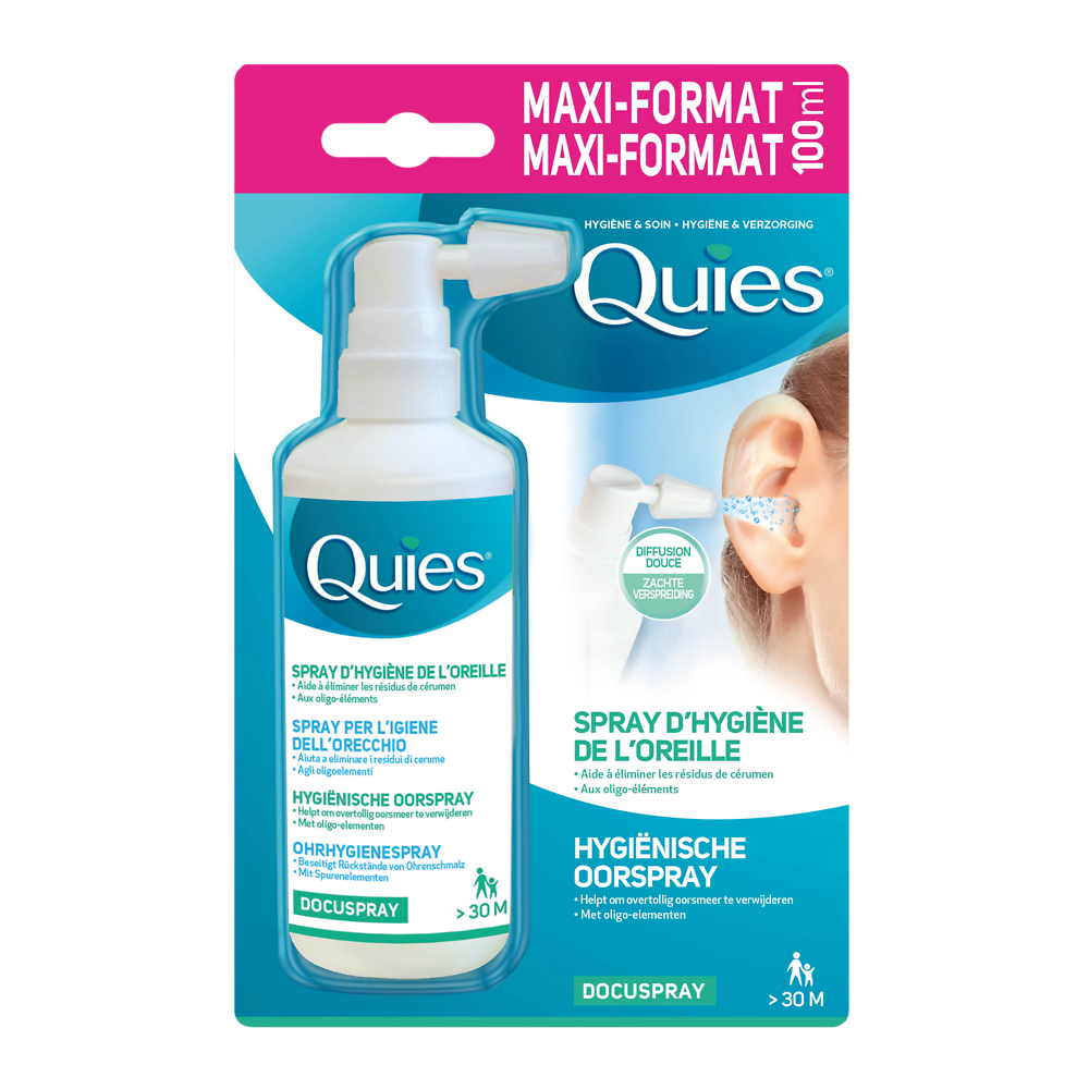 Spray auriculaire adulte docuspray QUIES, flacon 100ml