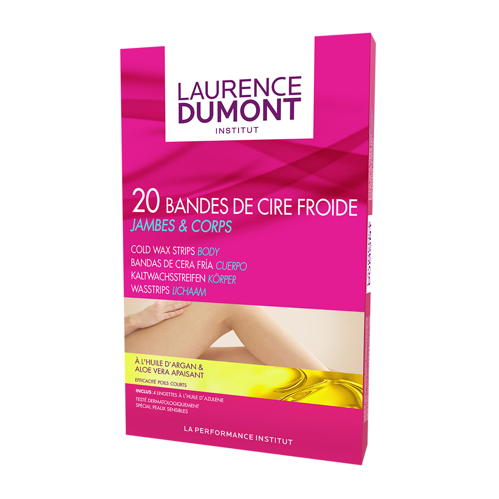 Cire froide pour le corps LAURENCE DUMONT, 20 bandes