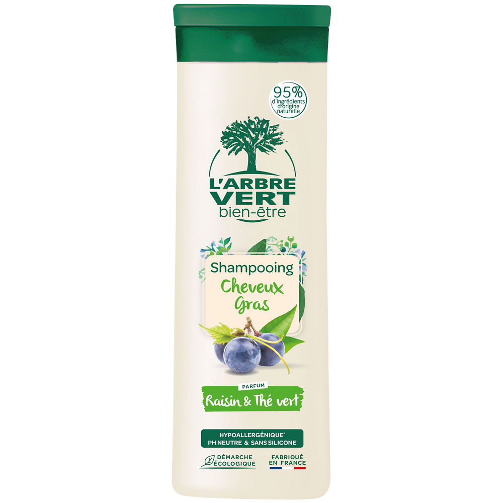 Shampooing detox cheveux gras L'ARBRE VERT 250ml