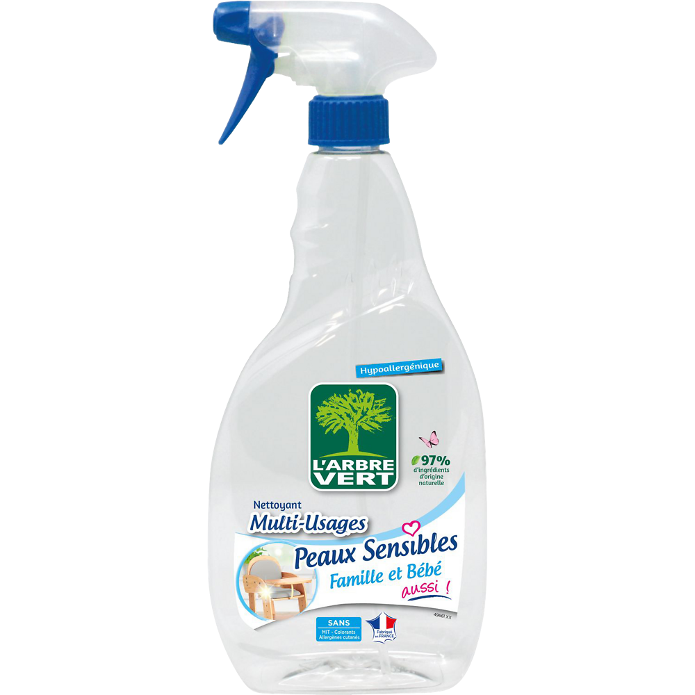 Spray multi-usage peaux sensibles L'ARBRE VERT, 740ml