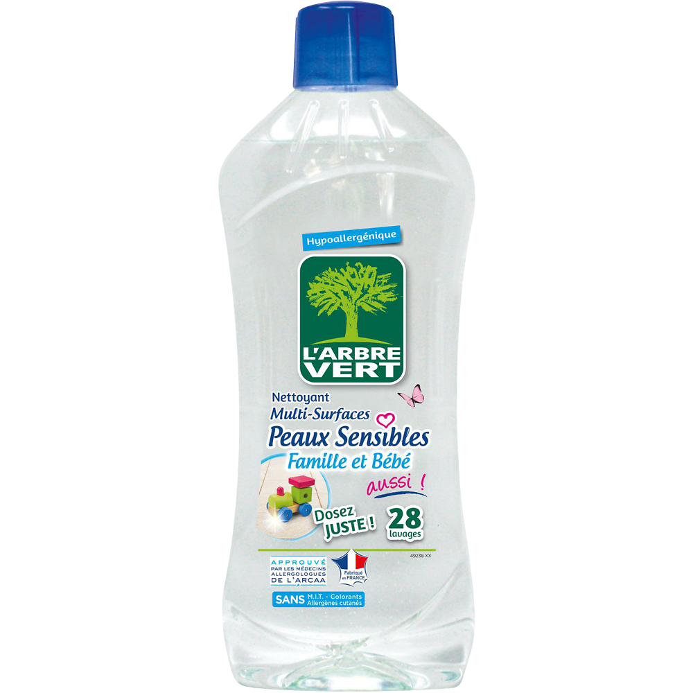 Nettoyant peaux sensibles L'ARBRE VERT, 1l