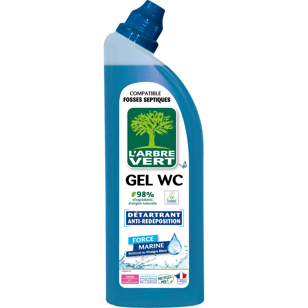 Gel wc force marine L'ARBRE VERT 750ml