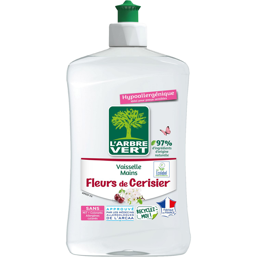 Liquide vaisselle fleur de cerisiers ARBRE VERT fl.500ml