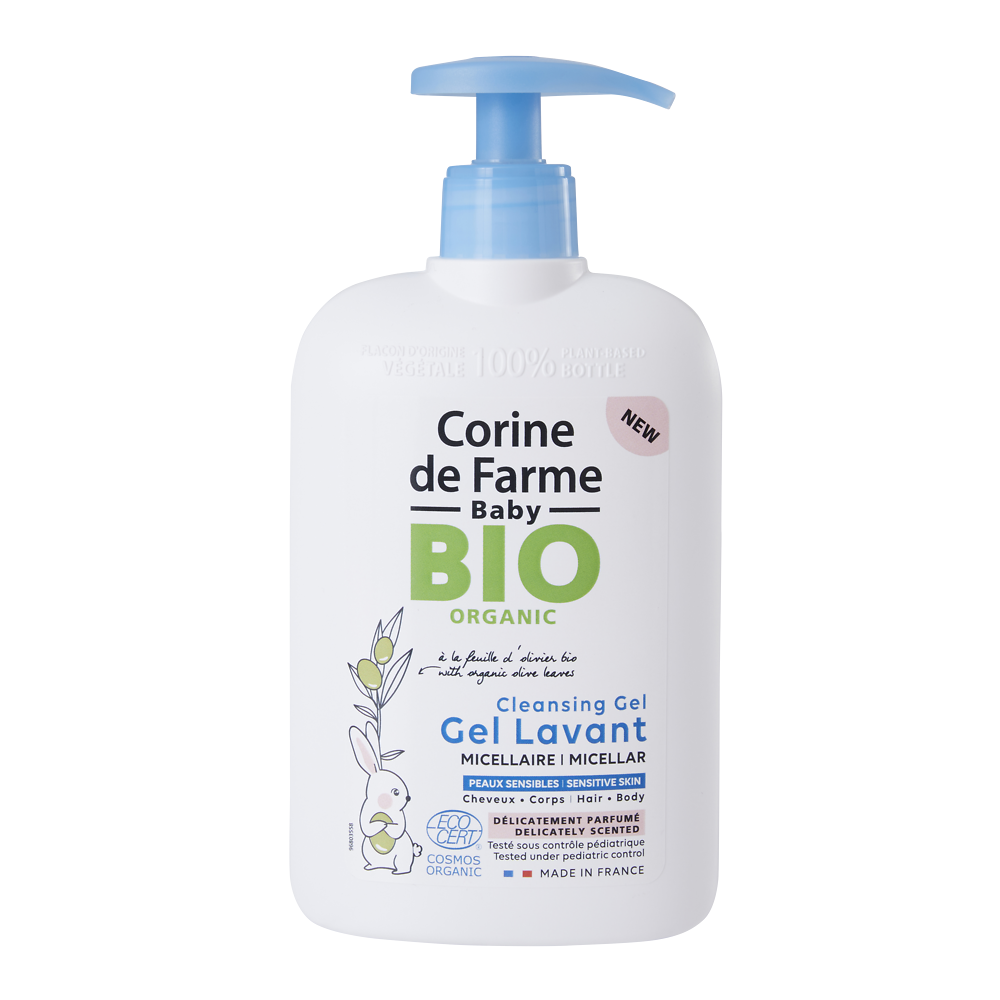 Gel lavant micellaire bébé bio CORINE DE FARME 500ml