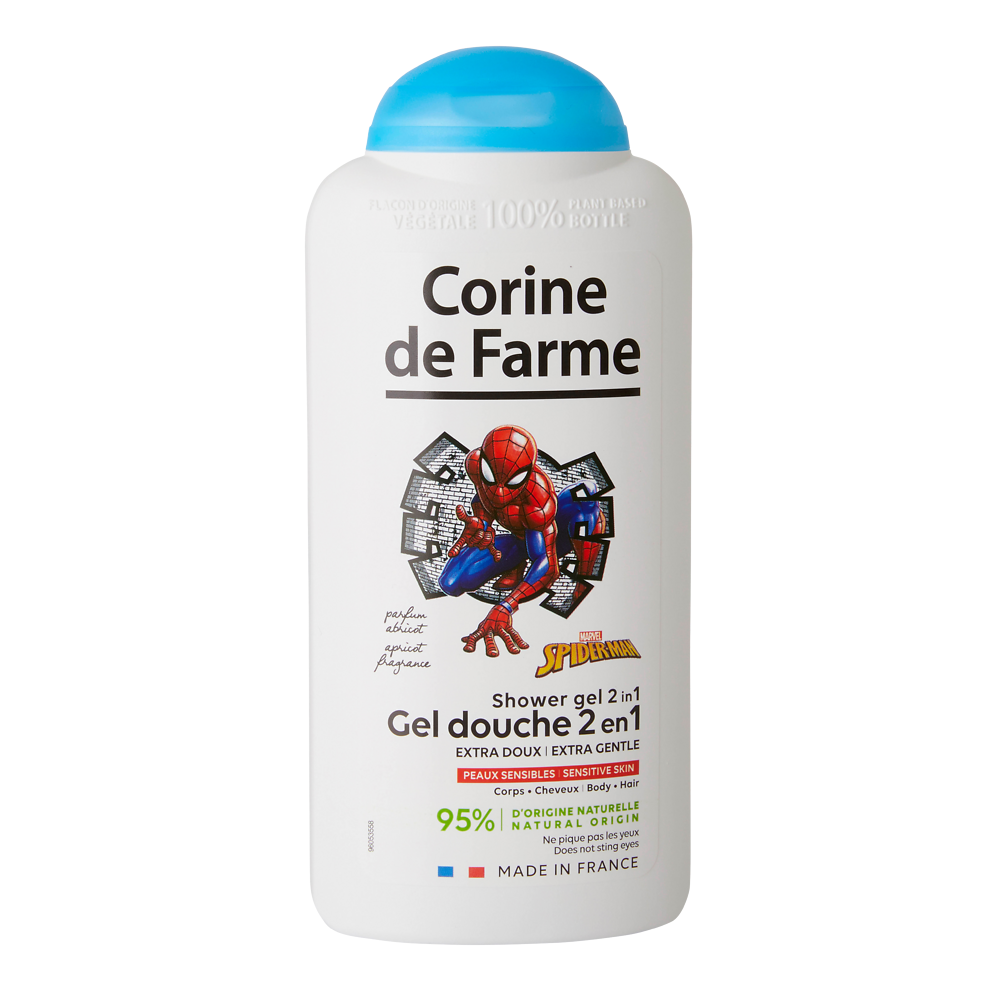 Gel douche cheveux et corps spiderman avengers CORINE DE FARME 300ml