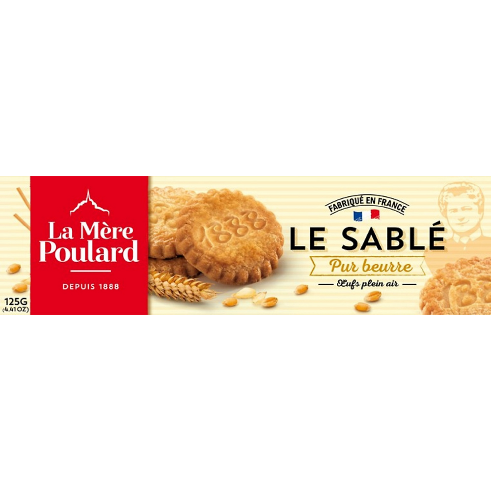 Galettes Biscuits Sablés du Mont St Michel LA MÈRE POULARD, 125g