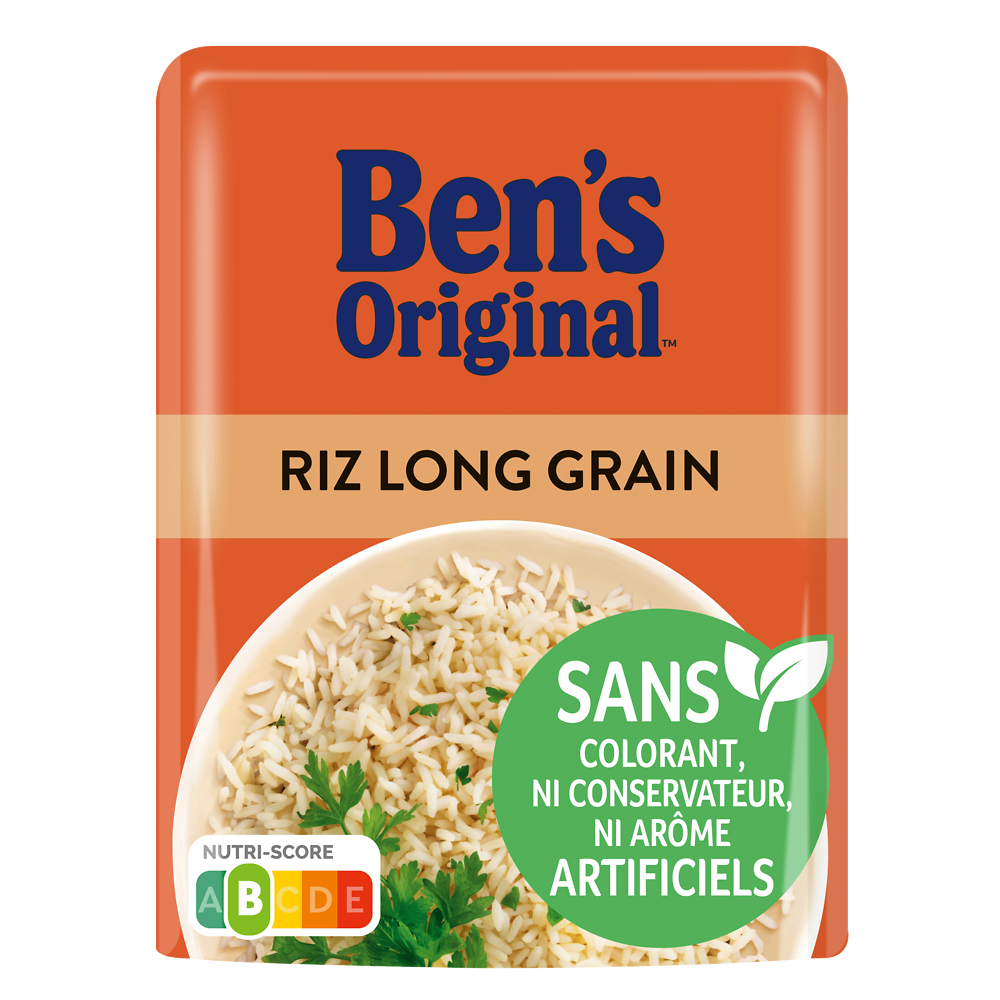 Riz micro-ondable Long Grain 2min BEN'S ORIGINAL 220g