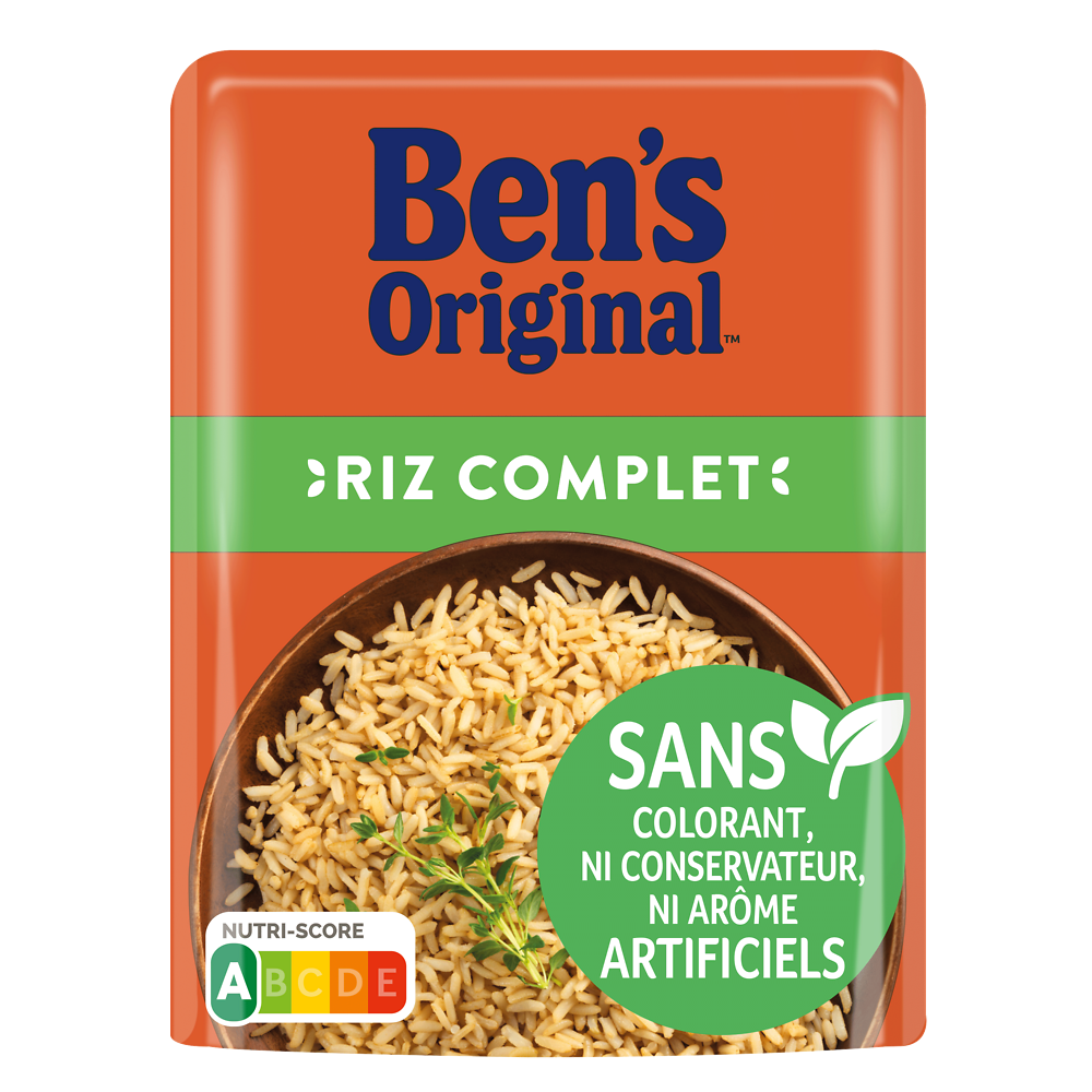 Riz complet Micro Ondable 2mn BEN'S ORIGINAL sachet 220g