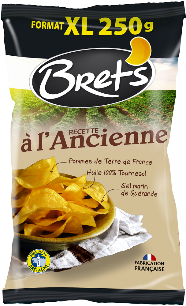 Chips à l'ancienne au sel de Guérande BRET'S, 250g