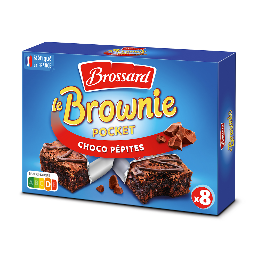 Mini brownies aux pépites de chocolat BROSSARD, 240g