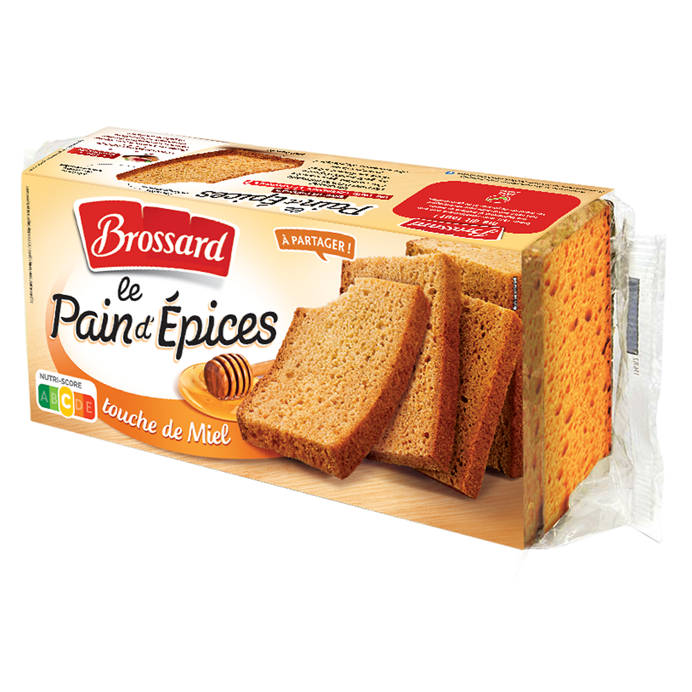 Pain d'épices au miel BROSSARD, 350g