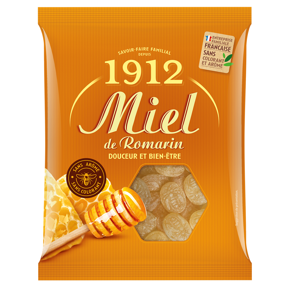 Bonbons au miel de romarin Verquin sachet 200g