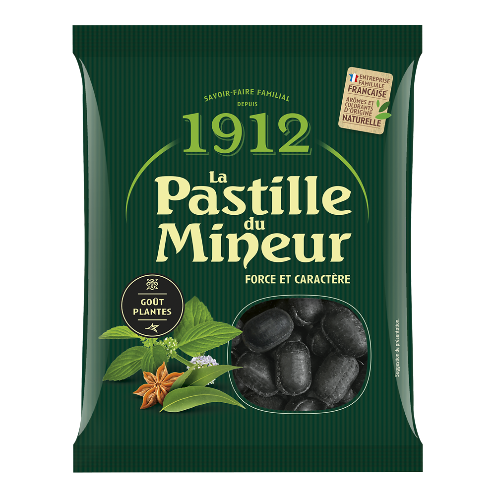 Bonbons pastilles du mineur VERQUIN, sachet 200g