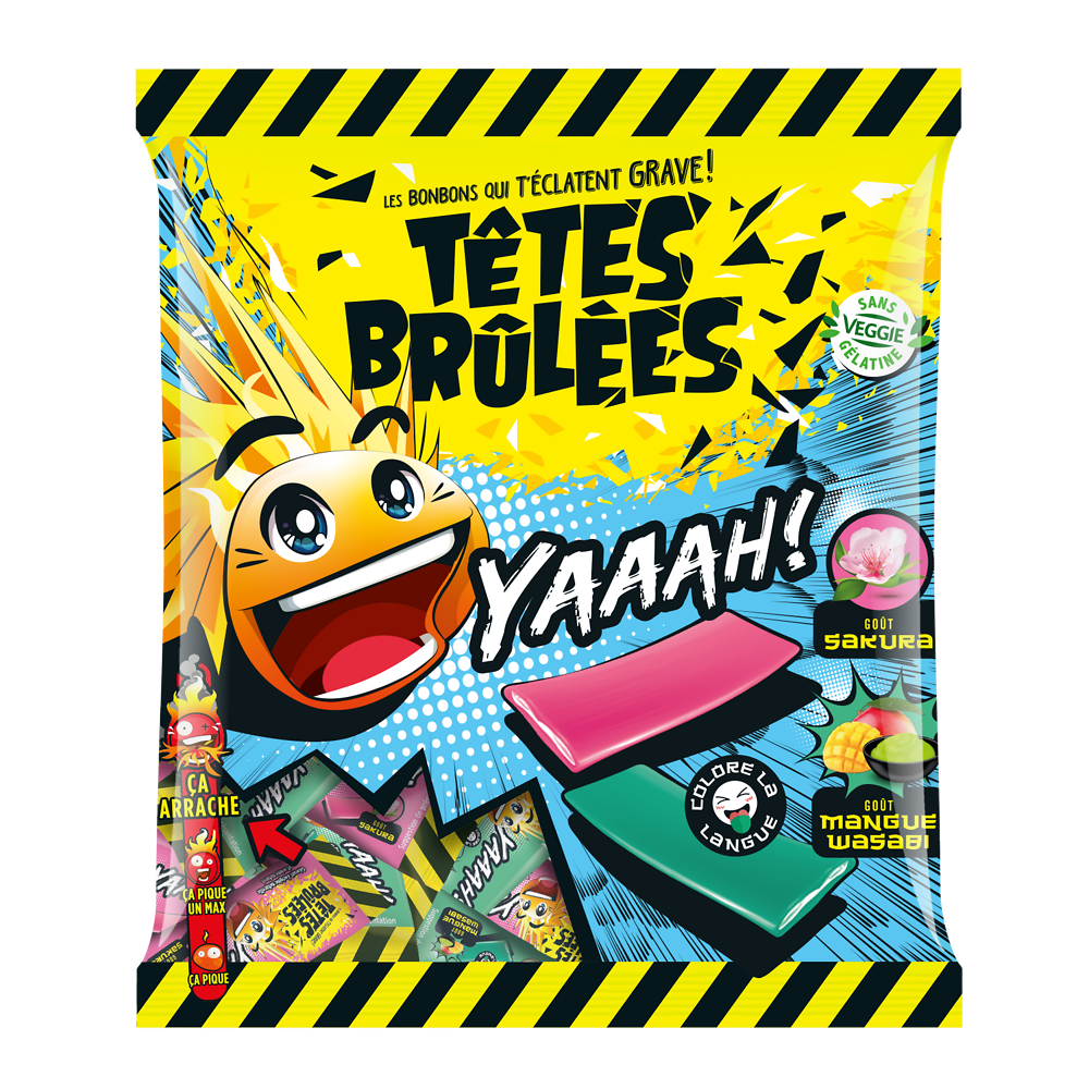 Bonbons TETES BRÛLÉES yaaah 180g