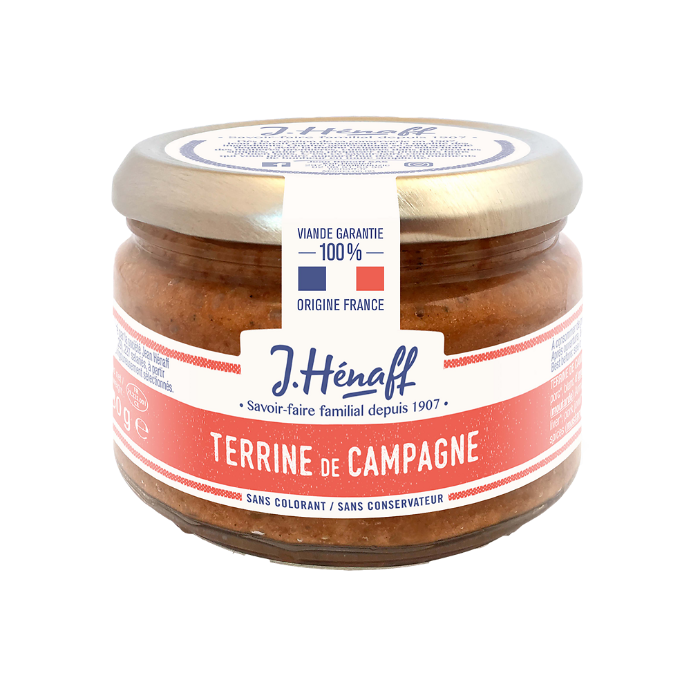 Pâté de campagne traditionnel HENAFF, boîte de 80g