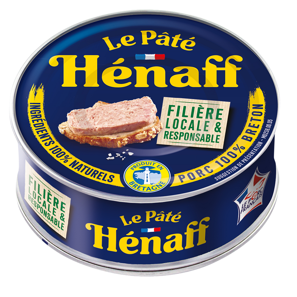 Pâté pur porc HENAFF, boîte 1/5, 154g