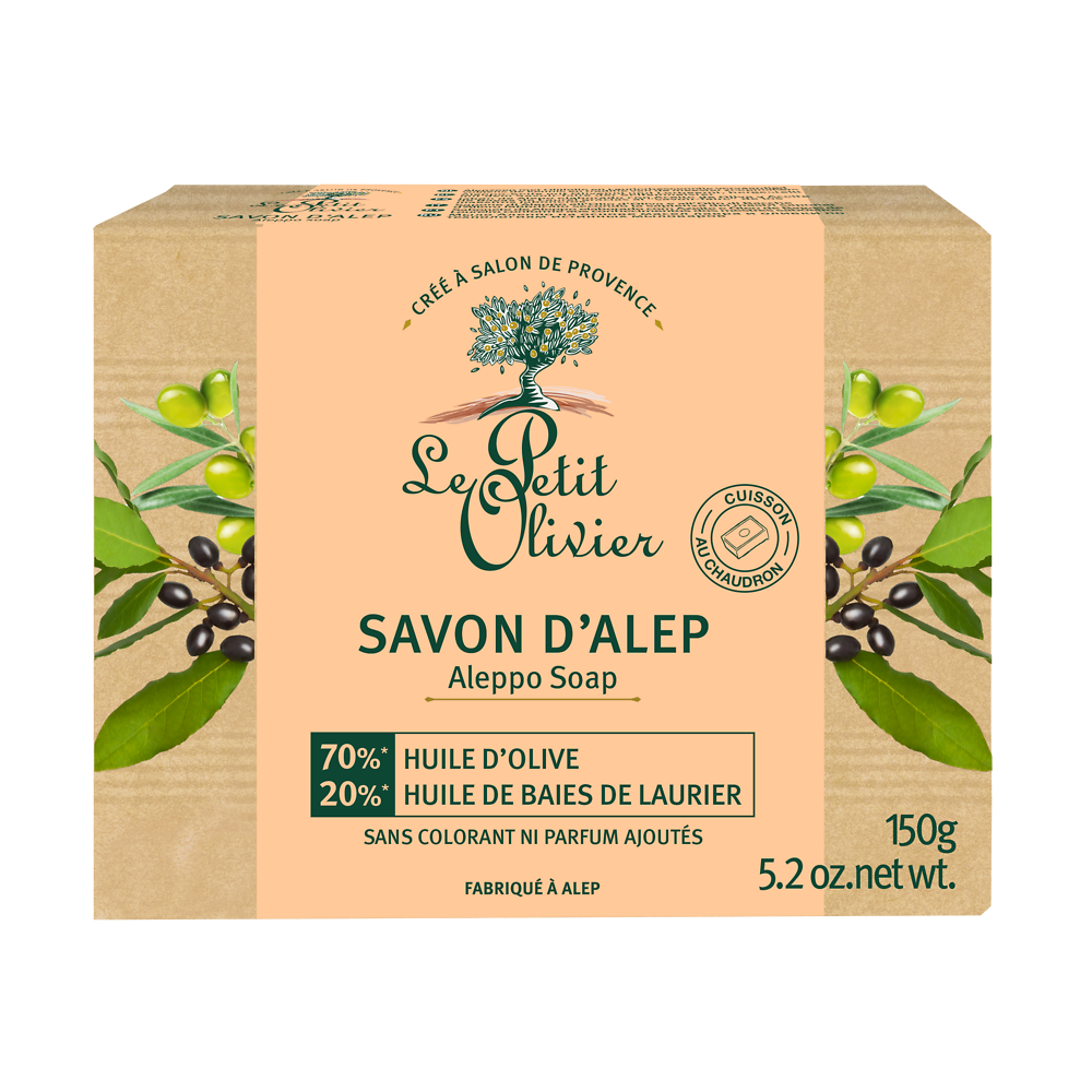 Savon solide d'ALEP LE PETIT OLIVIER 150G