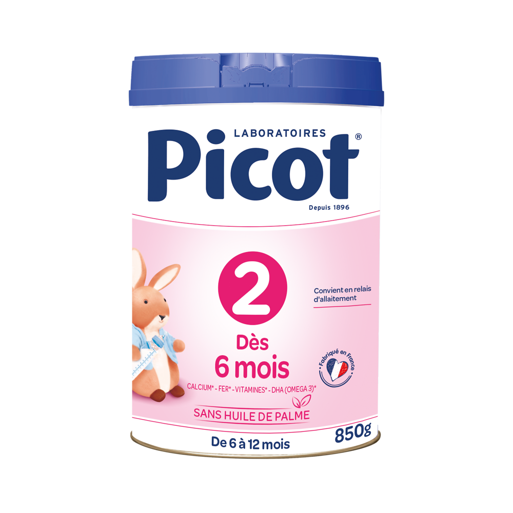 Lait infantile PICOT laboratoires 2ème âge dés 6 mois 850g