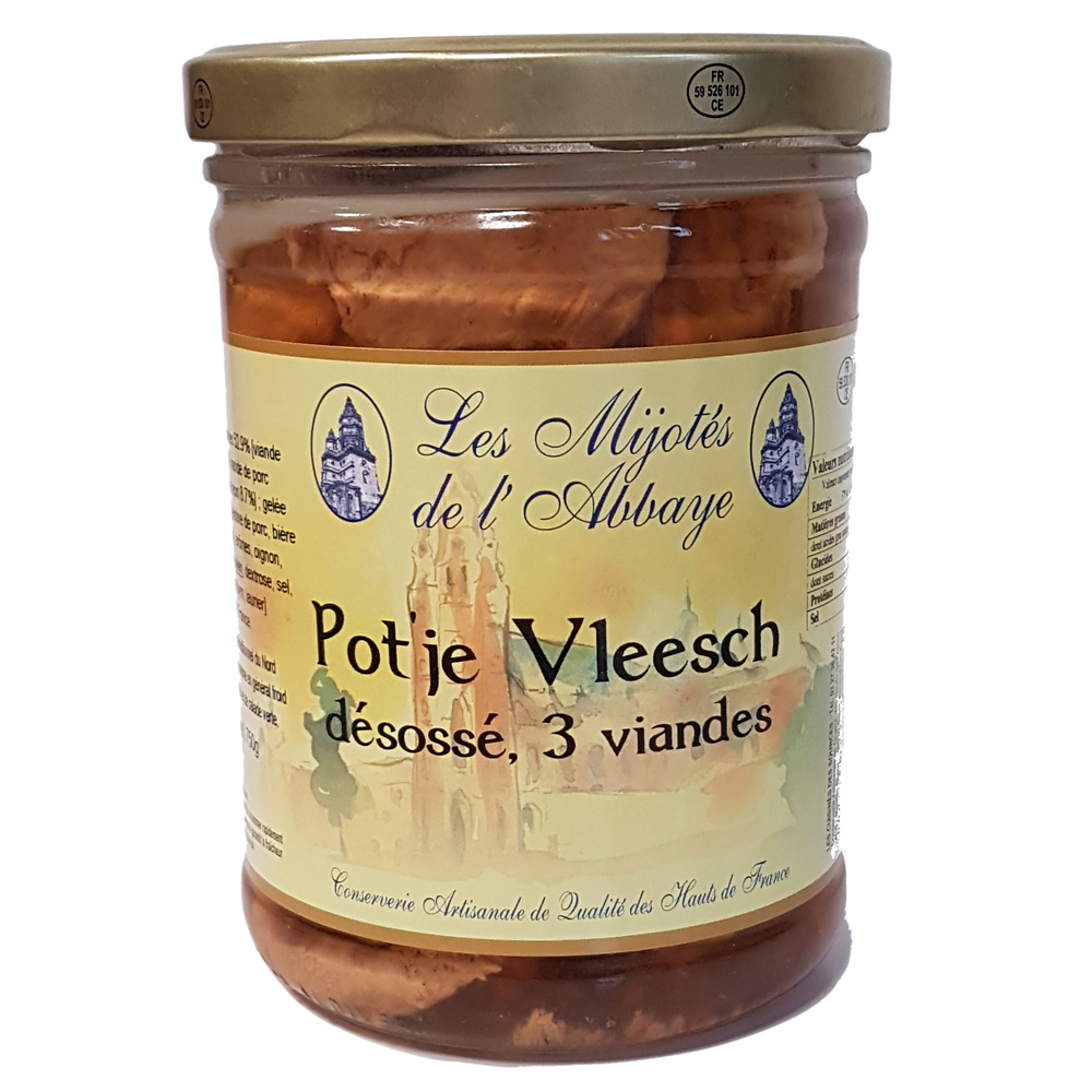 Pot'je vleesch désossé 3 viandes, 750g