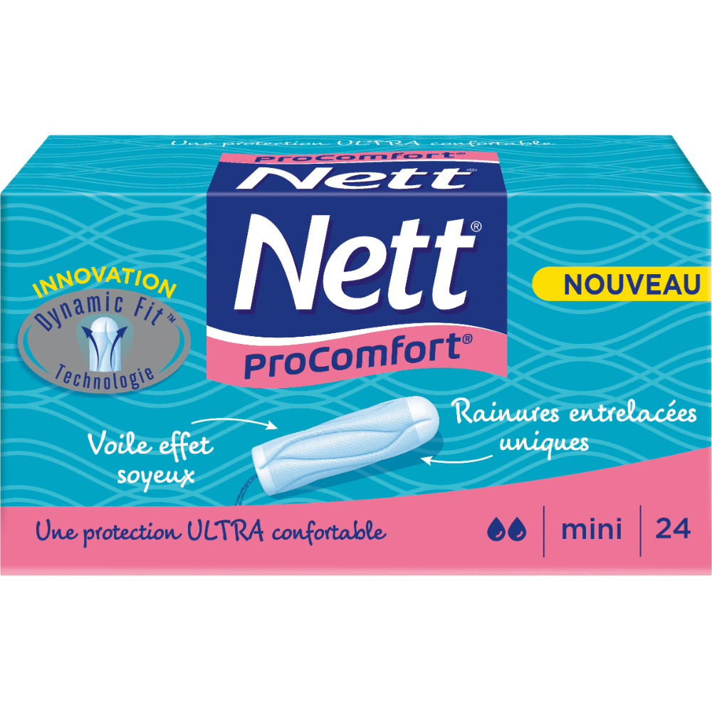 Tampons digitaux sans applicateur pro confort mini NETT, x24