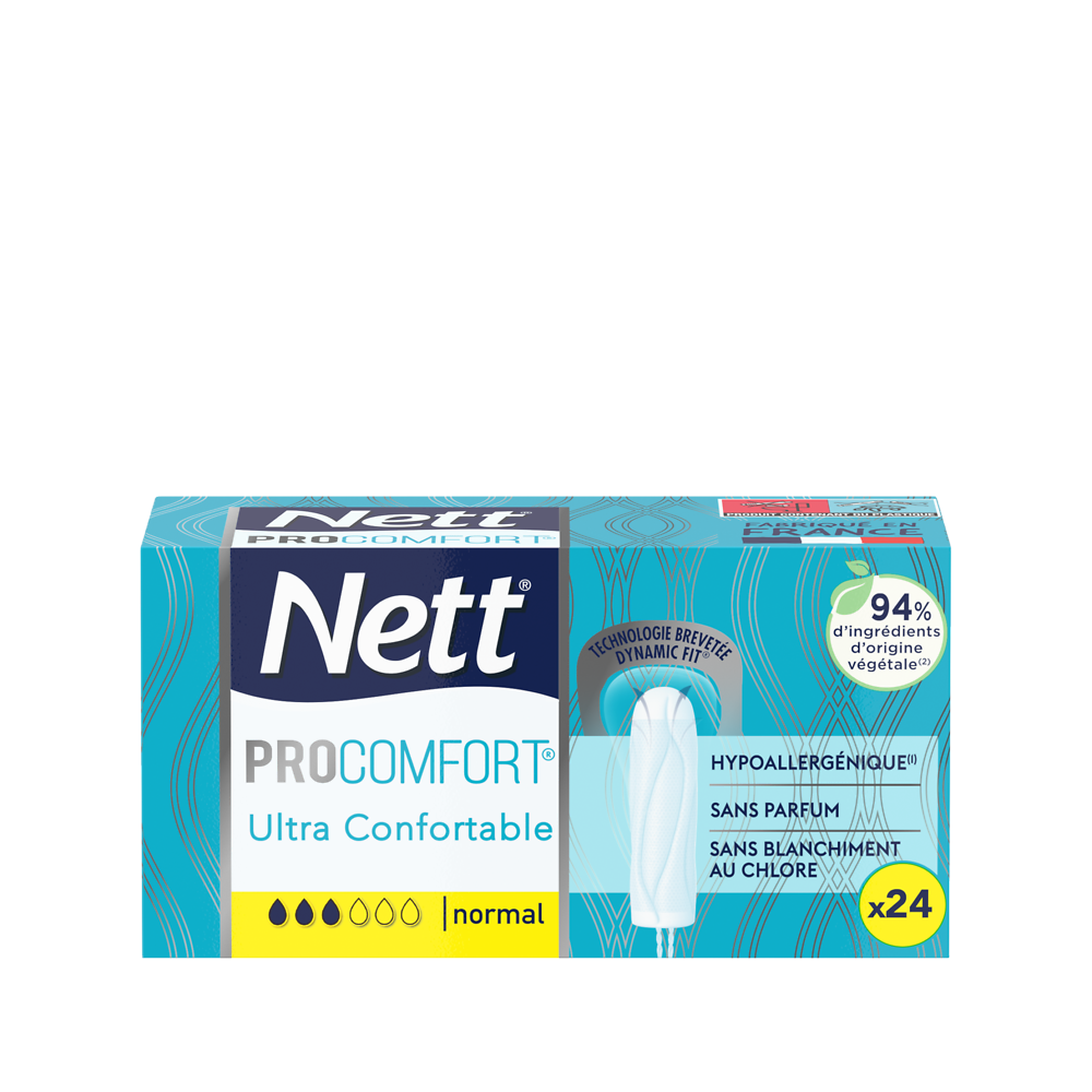 Tampons sans applicateur pro confort normal NETT, x24