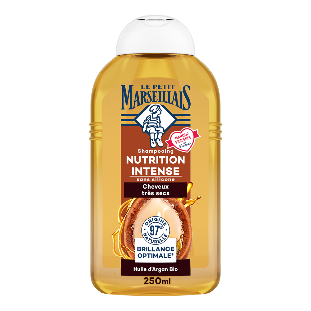 Shampooing nutrition richesse infusion calendula&argan LE PETIT MARSEILLAIS, 250ml