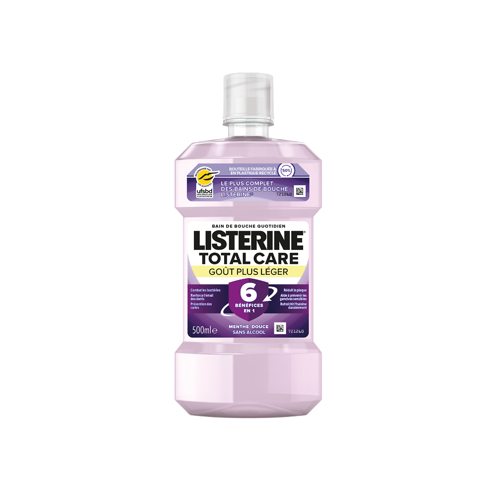 Bain de bouche total care leger LISTERINE 500ml