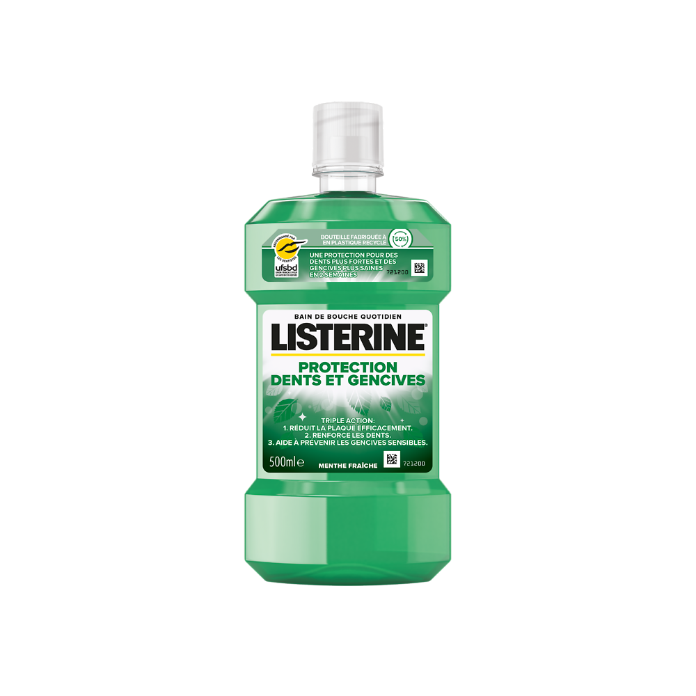 Bain de bouche protection dents & gencives LISTERINE bouteille 500ml