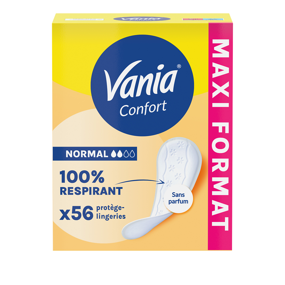 Protège-slips confort sans parfum VANIA x56