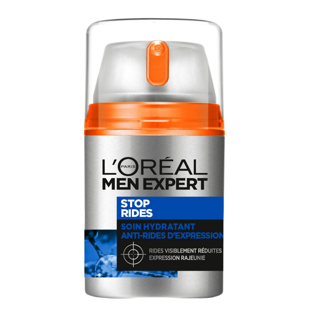 Crème Visage homme Hydratant Anti-Rides d'Expression L'OREAL MEN EXPERT STOPRIDES 50mL