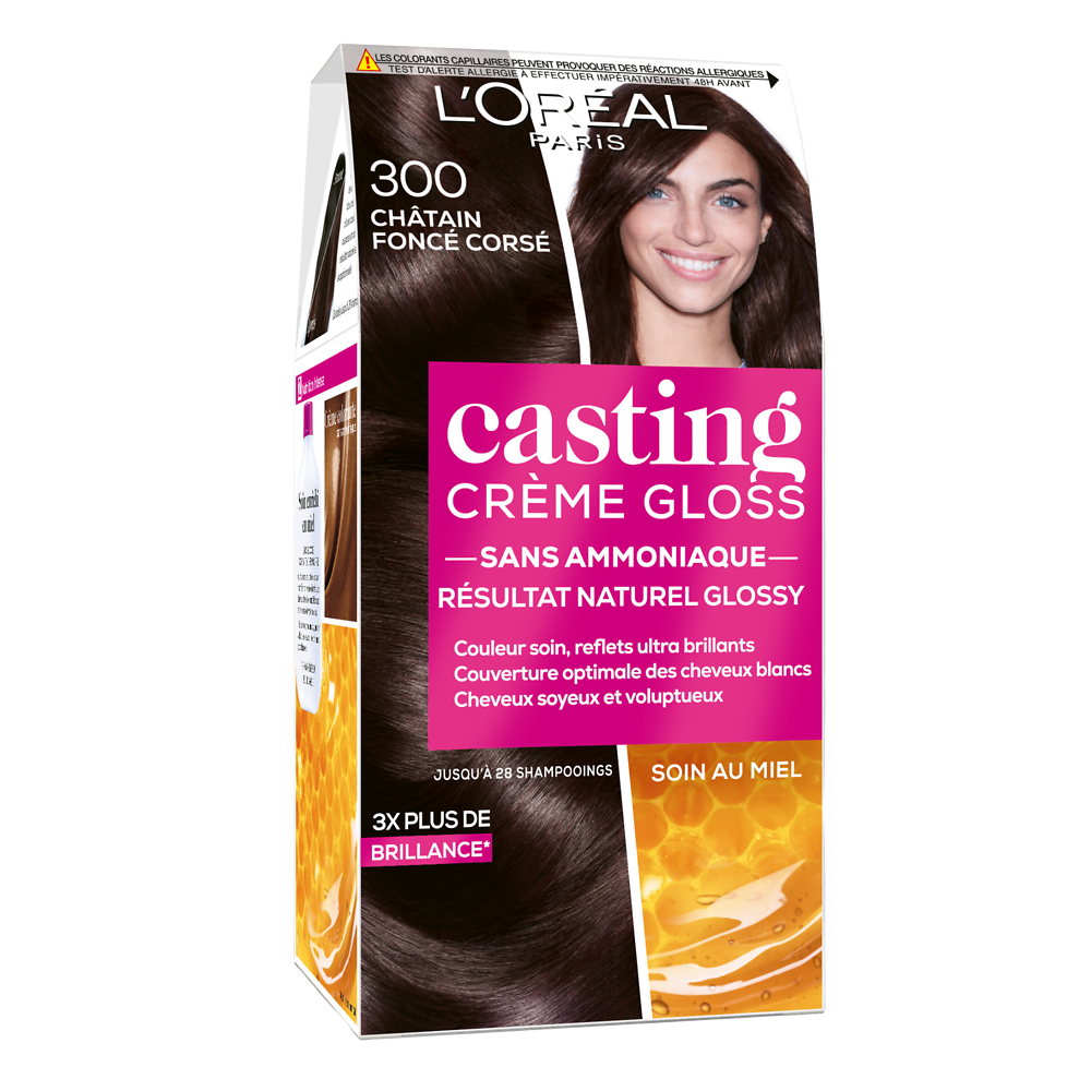 Coloration ton sur ton CASTING Crème Gloss, châtain foncé, n°300