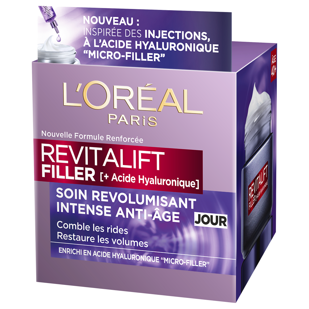 Revitalift Filler - Crème Anti-Rides Visage Jour Revolumisant L'OREALPARIS Pot 50ml