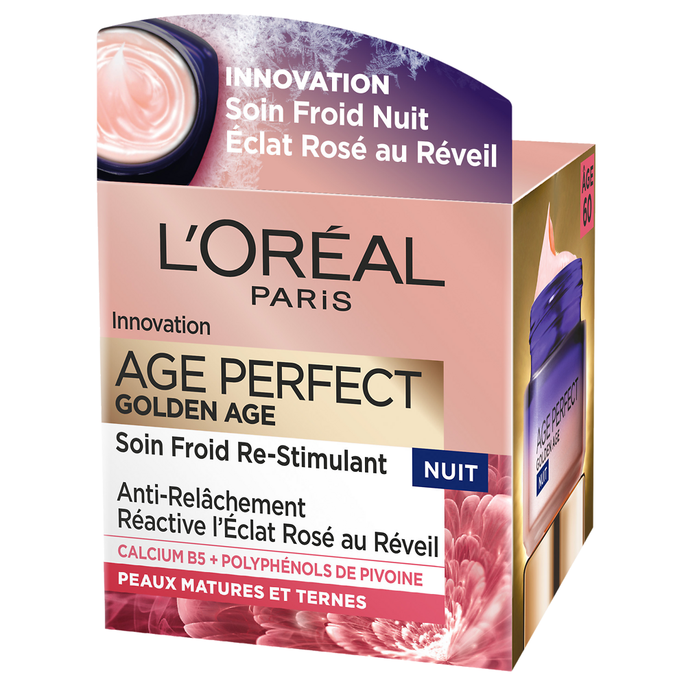 Age Perfect - Crème Anti-Âge Visage Nuit Rose Re-Stimulant L'OREAL PARIS Pot 50ml