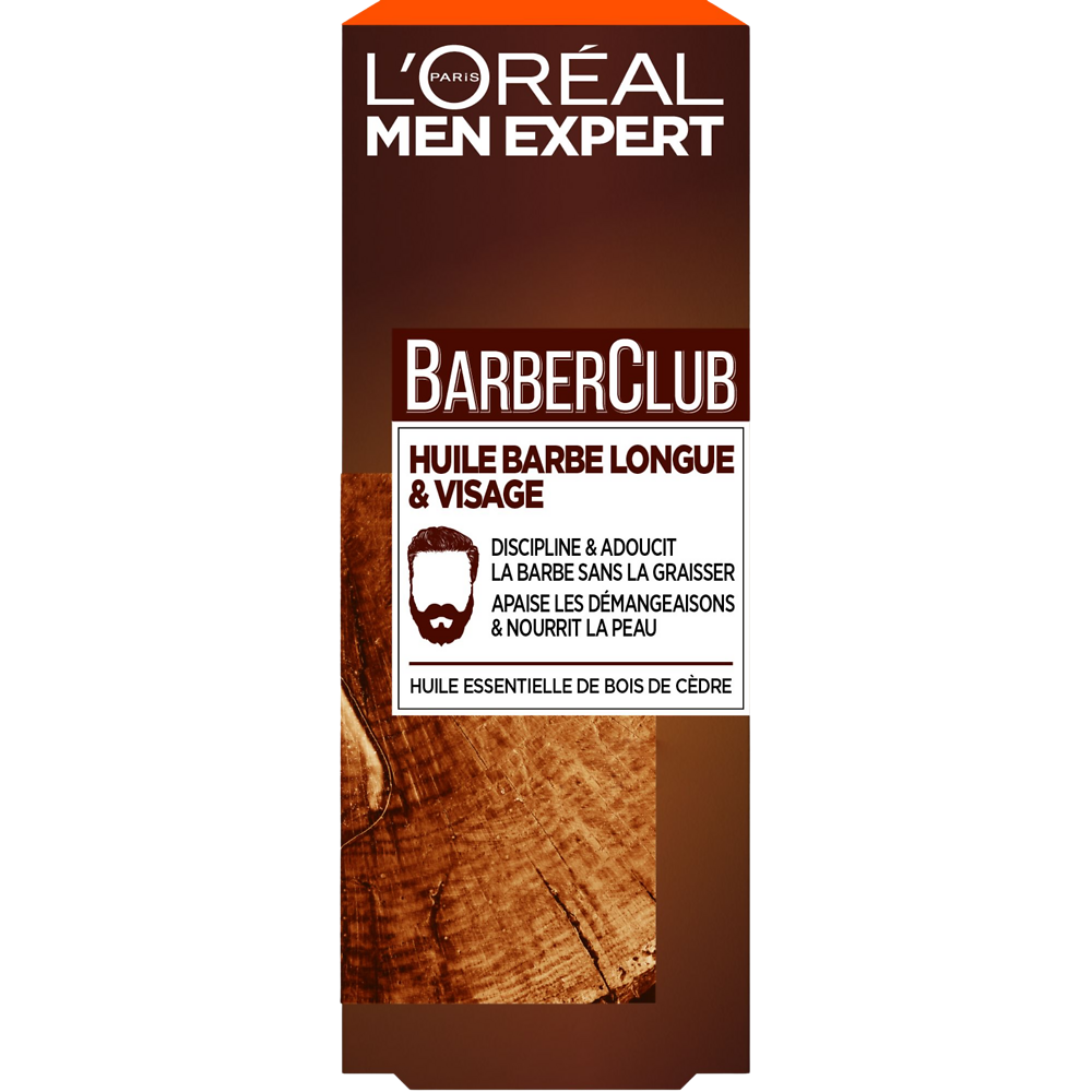 Huile essentiel au bois de cèdre pour barbe longue et visage MEN EXPERT, 30ml