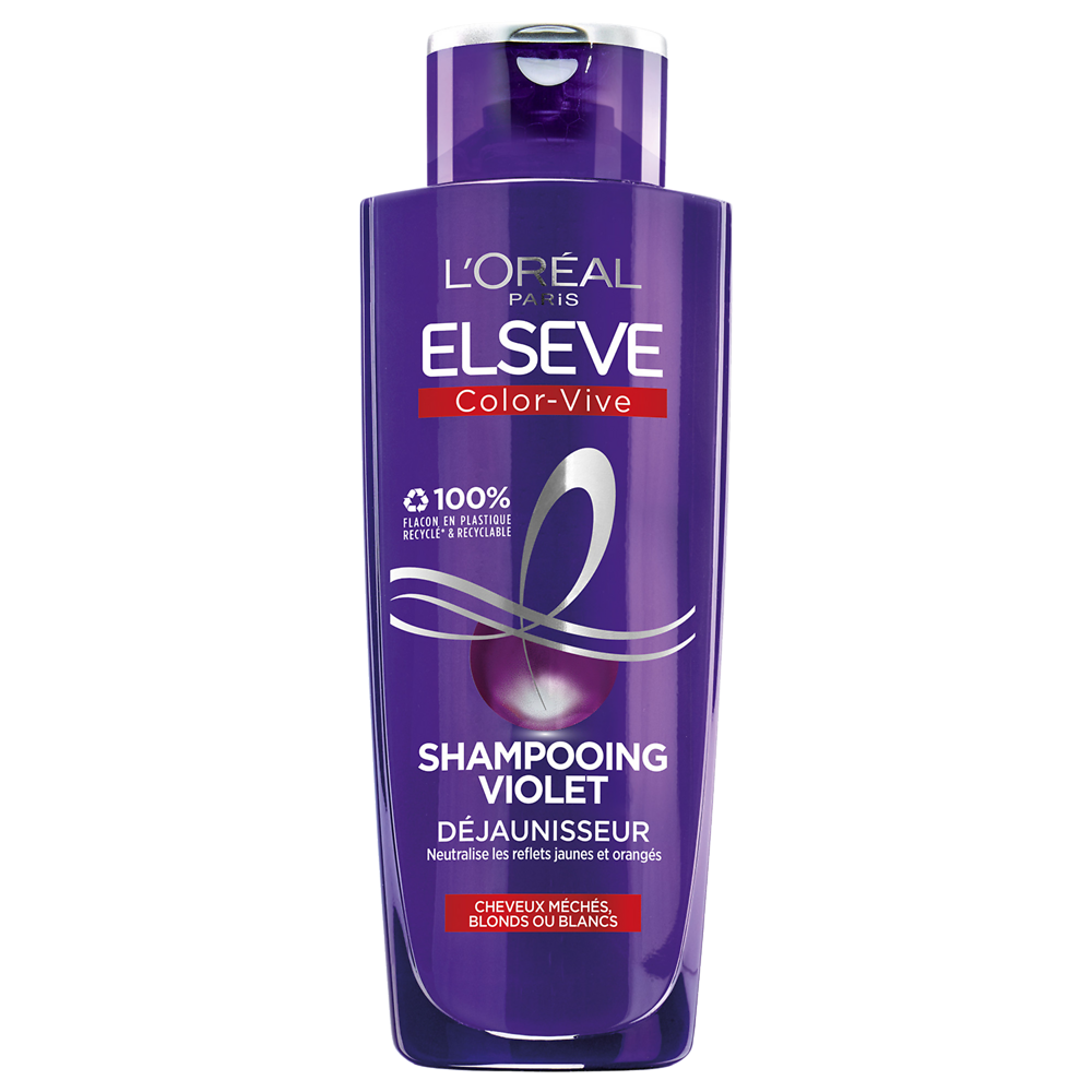 Shampooing Violet Déjaunisseur Color Vive L'OREAL PARIS ELSEVE Flacon200 ml