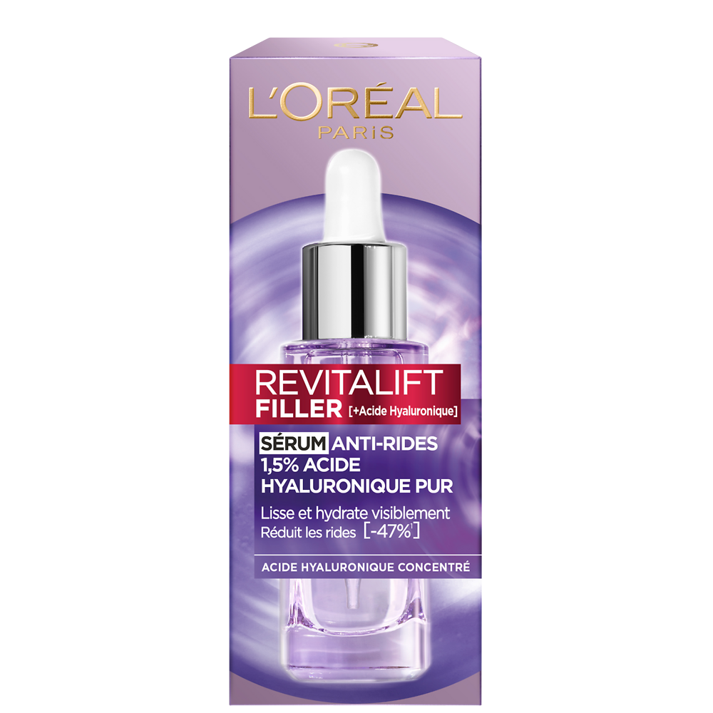 Revitalift Filler - Sérum Anti-Rides Visage Acide Hyaluronique Pur L'OREAL PARIS Flacon 30ml