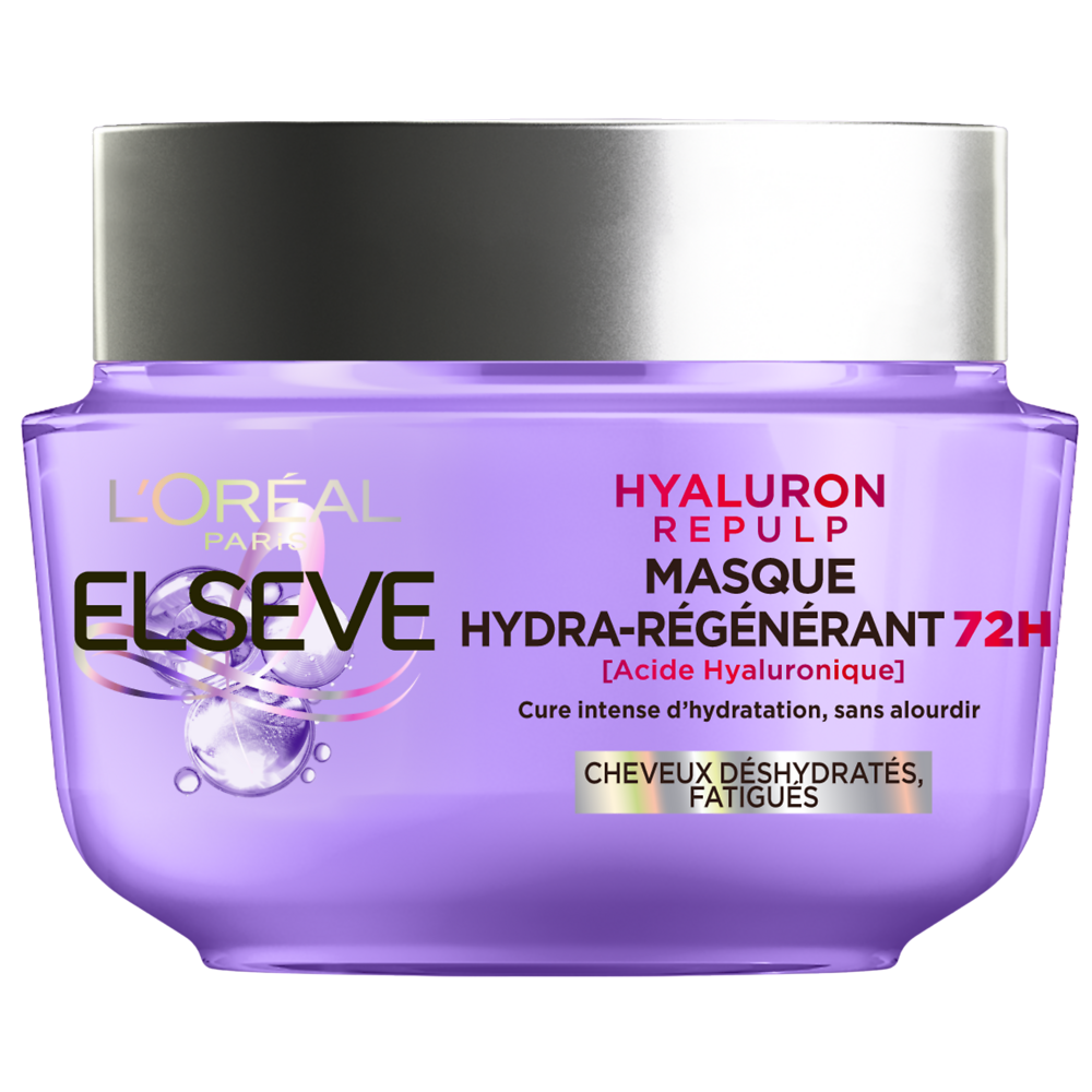 Masque capillaire hyaluron repulp hydra-régénérant 72h acide hyaluronique cheveuxdéshydratés et fatigués ELSEVE 310ml