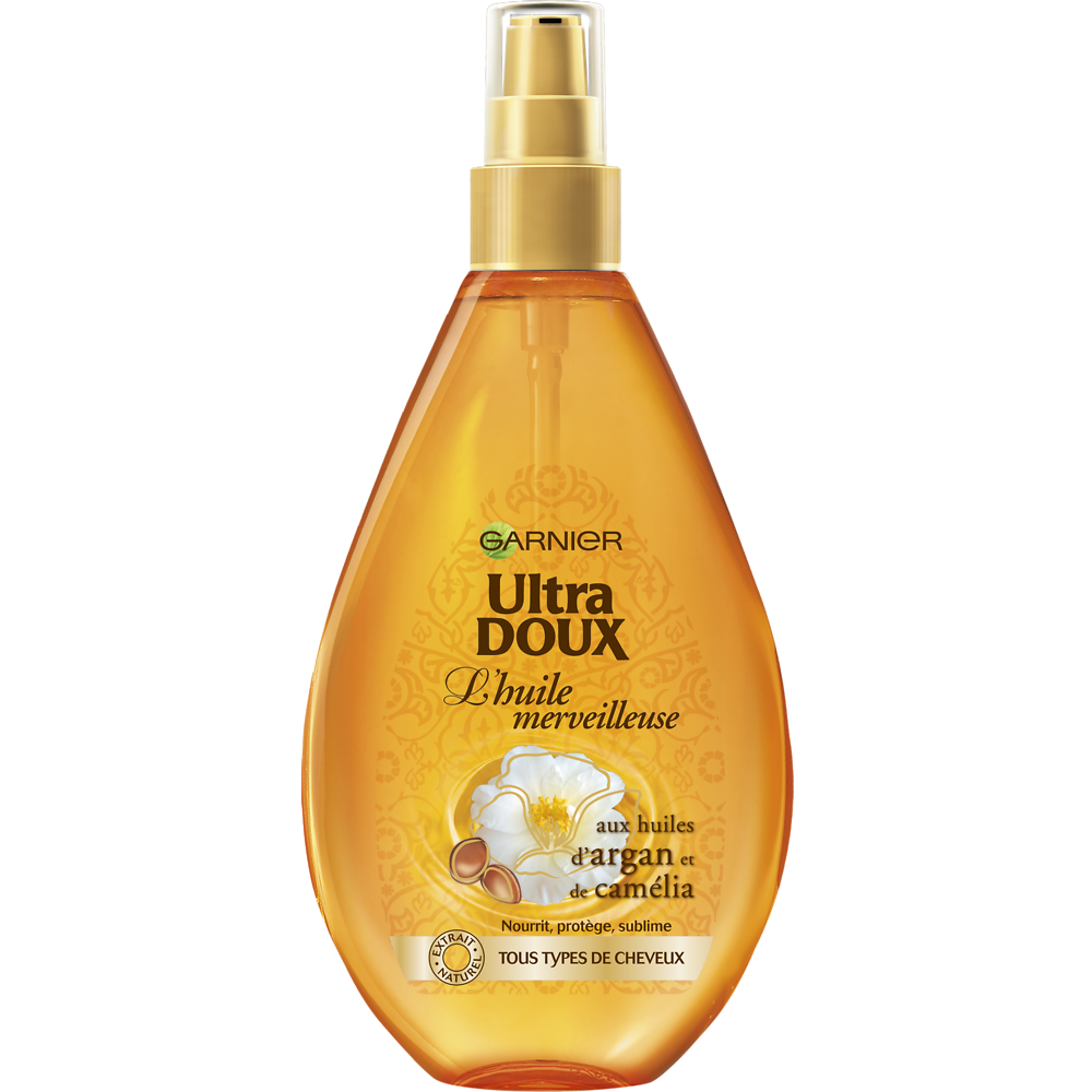 Huile Merveilleuse Argan et Camélia ULTRA DOUX 150ml