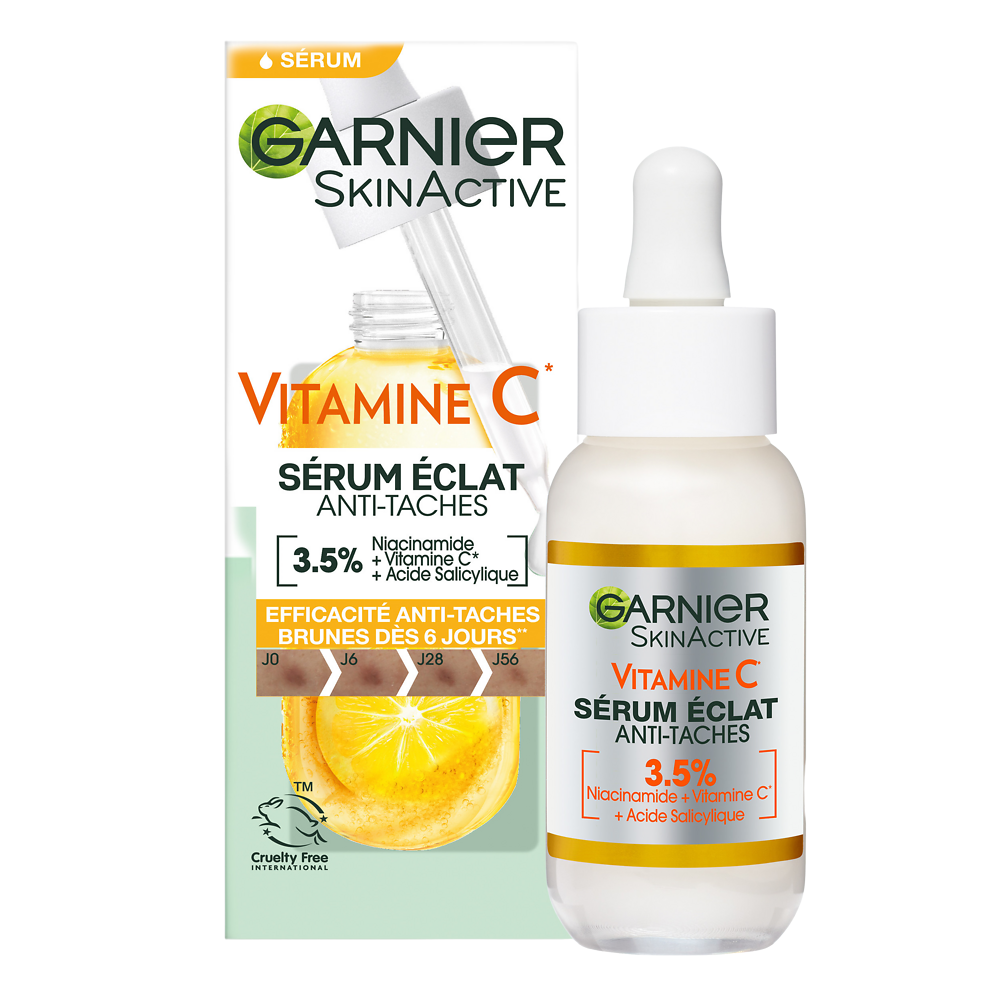 Sérum éclat vitamine C SKINACTIVE Garnier flacon de 30ml