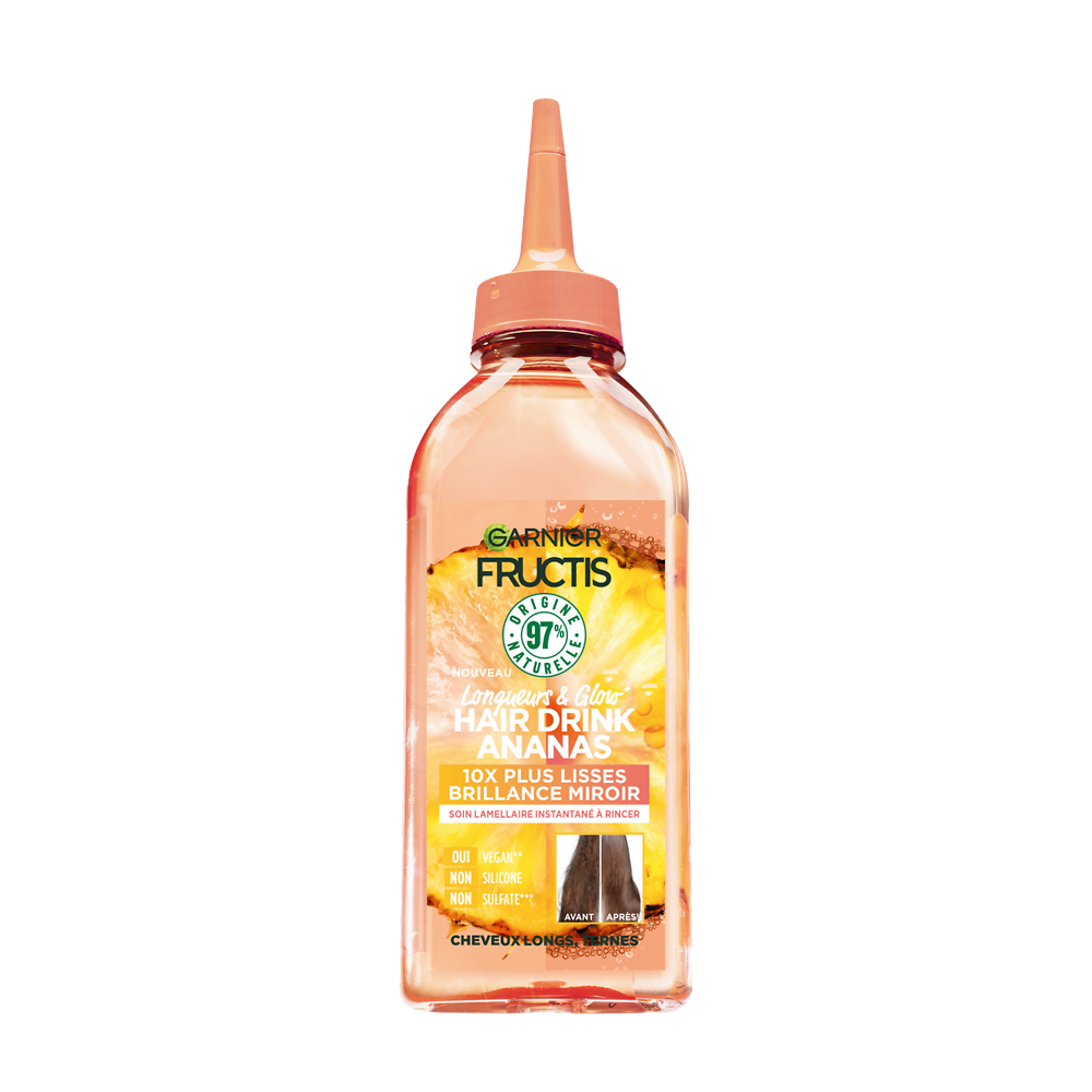 Soin capillaire Lamellaire Instantané Ananas Hair Drink FRUCTIS 200ml