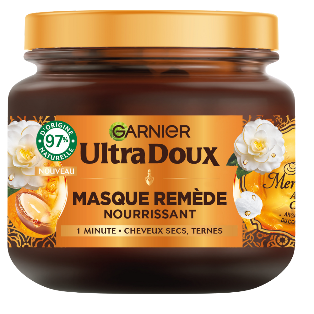 Masque capillaire camelia argan GARNIER ULTRA DOUX HAIRCARE 340ml