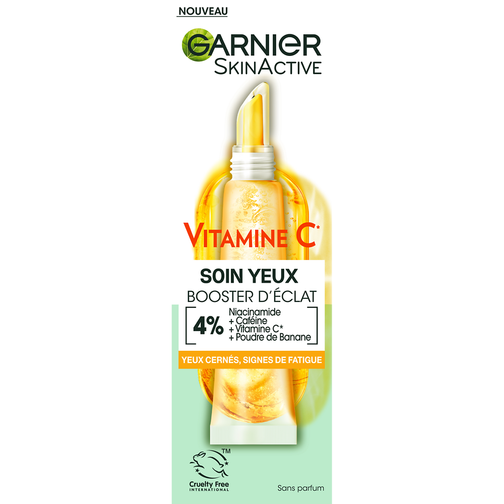 Soin yeux vitamine C SKINACTIVE Garnier flacon de 15ml